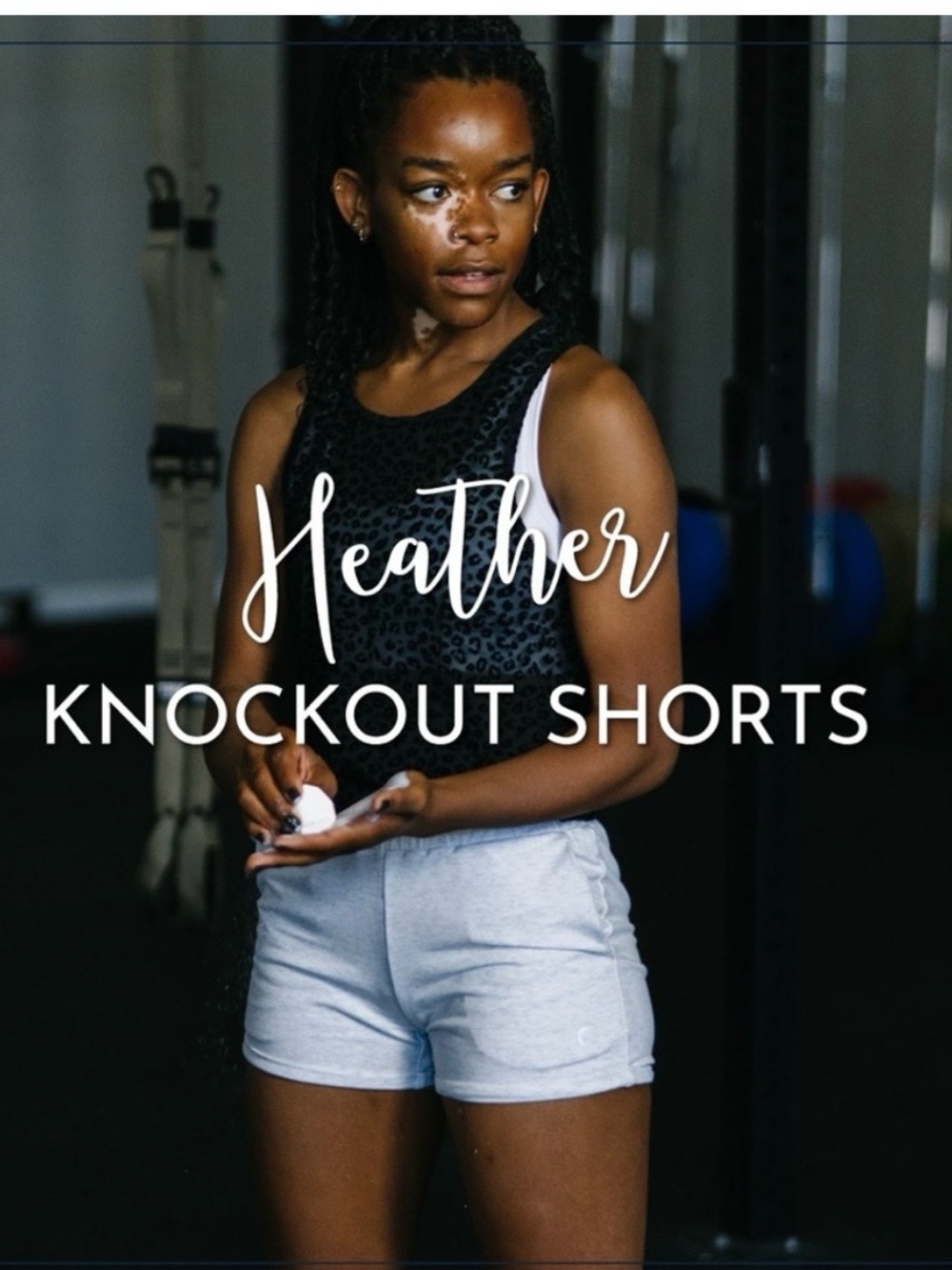 Zyia Heather Knockout Shorts Size Small